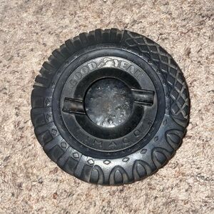Vintage Goodyear Tractor Tire Ashtray 6”